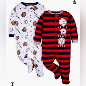 Gerber Baby Boys 2 Pack Sleep N Play Footie